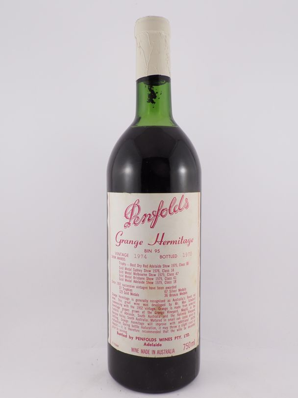 1974 PENFOLDS Bin 95 Grange Shiraz, South Australia | Wine Auction ...