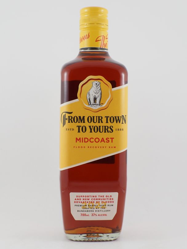BUNDABERG From Our Town To Yours Midcoast Flood Recovery Rum 37% ABV NV