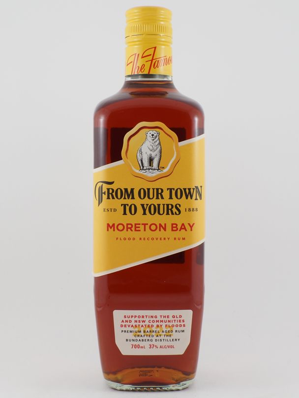 BUNDABERG From Our Town To Yours Moreton Bay Flood Recovery Rum 37% ABV NV
