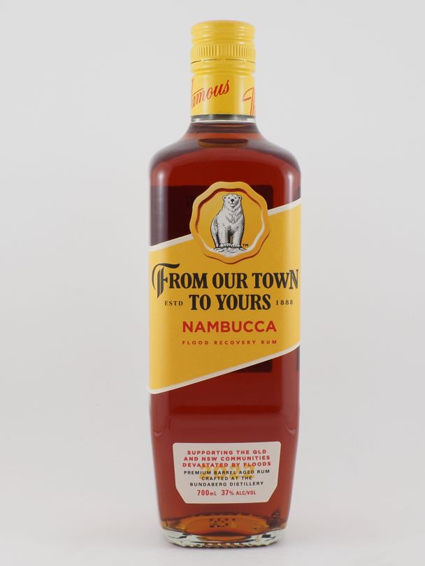 BUNDABERG From Our Town To Yours Nambucca Flood Recovery Rum 37% ABV NV