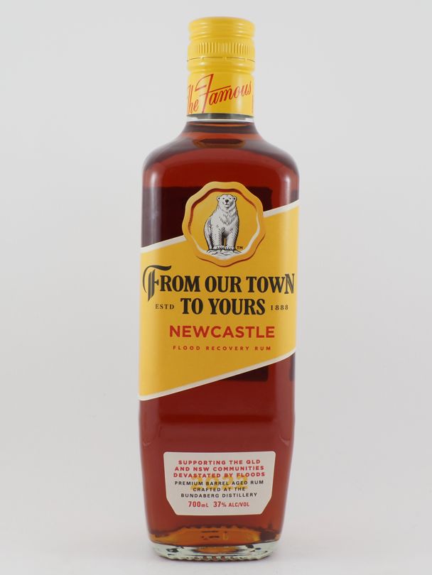 BUNDABERG From Our Town To Yours Newcastle Flood Recovery Rum 37% ABV NV