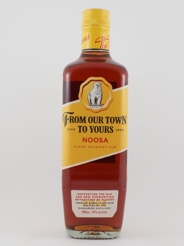 BUNDABERG From Our Town To Yours Noosa Flood Recovery Rum 37% ABV NV