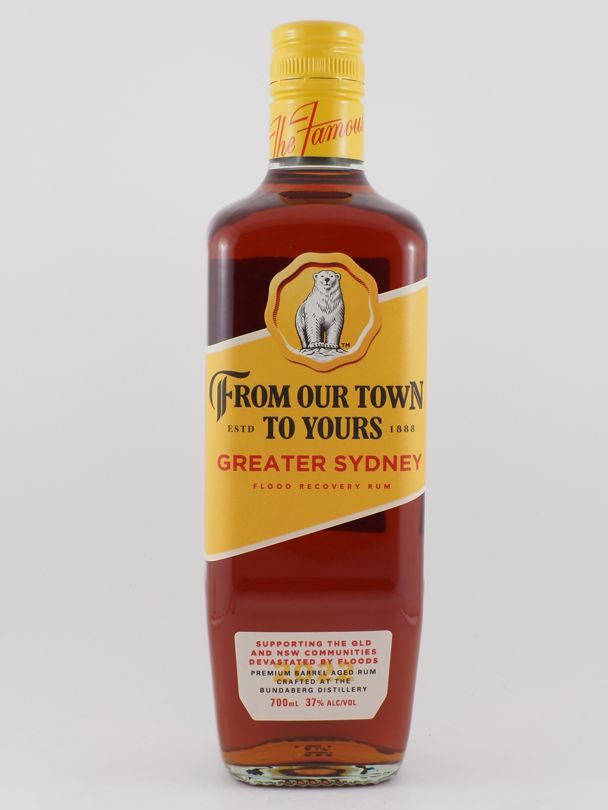 BUNDABERG From Our Town To Yours Greater Sydney Flood Recovery Rum 37% ABV NV