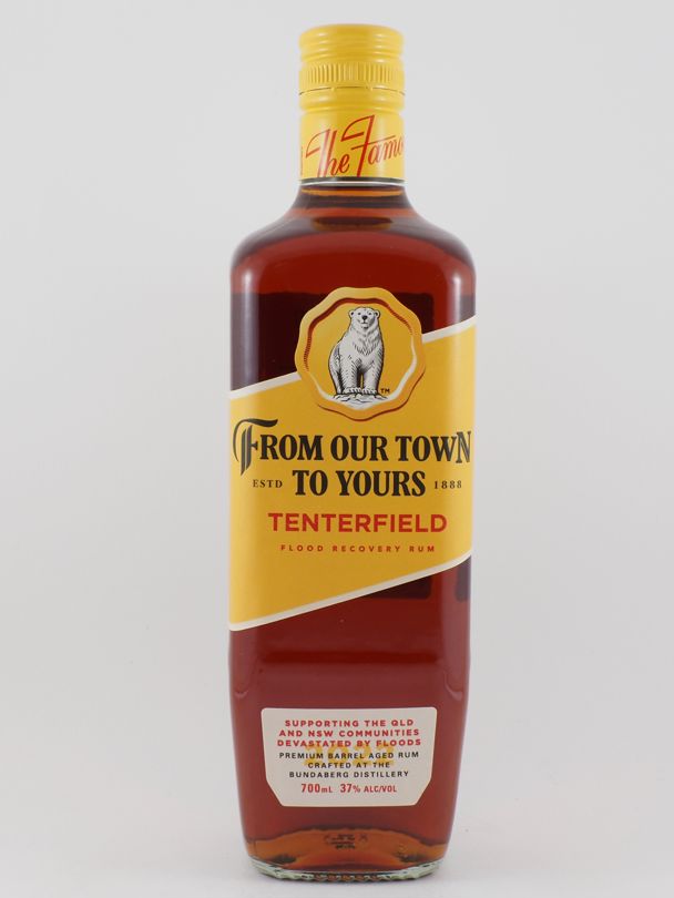 BUNDABERG From Our Town To Yours Tenterfield Flood Recovery Rum 37% ABV NV