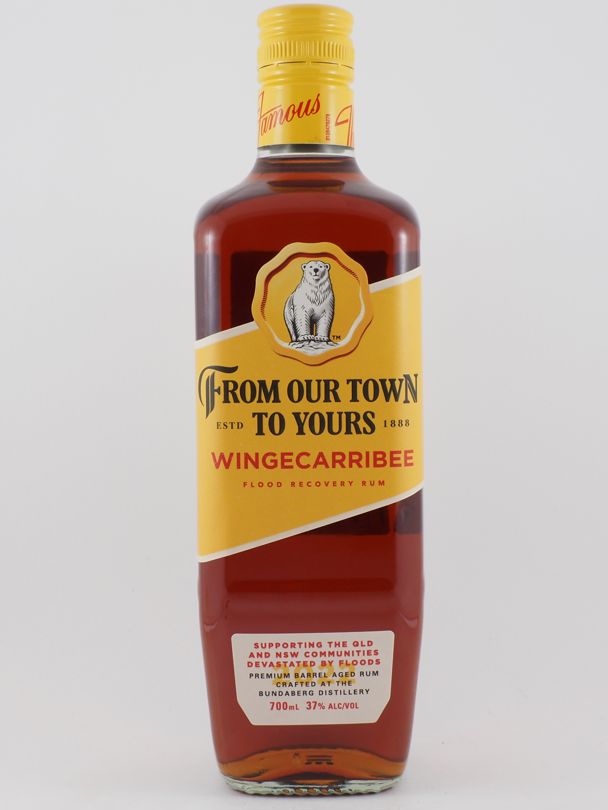 BUNDABERG From Our Town To Yours Wingecarribee Flood Recovery Rum 37% ABV NV
