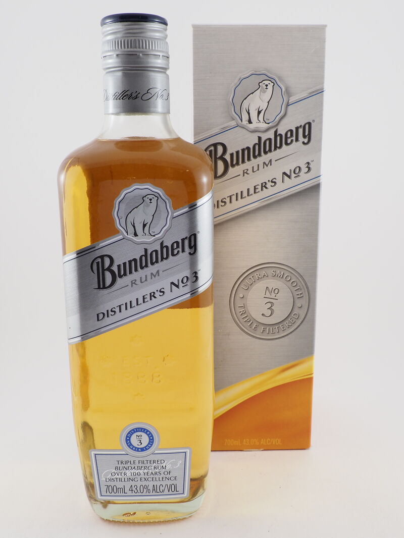 BUNDABERG Distillers No 3 Rum 43% ABV NV
