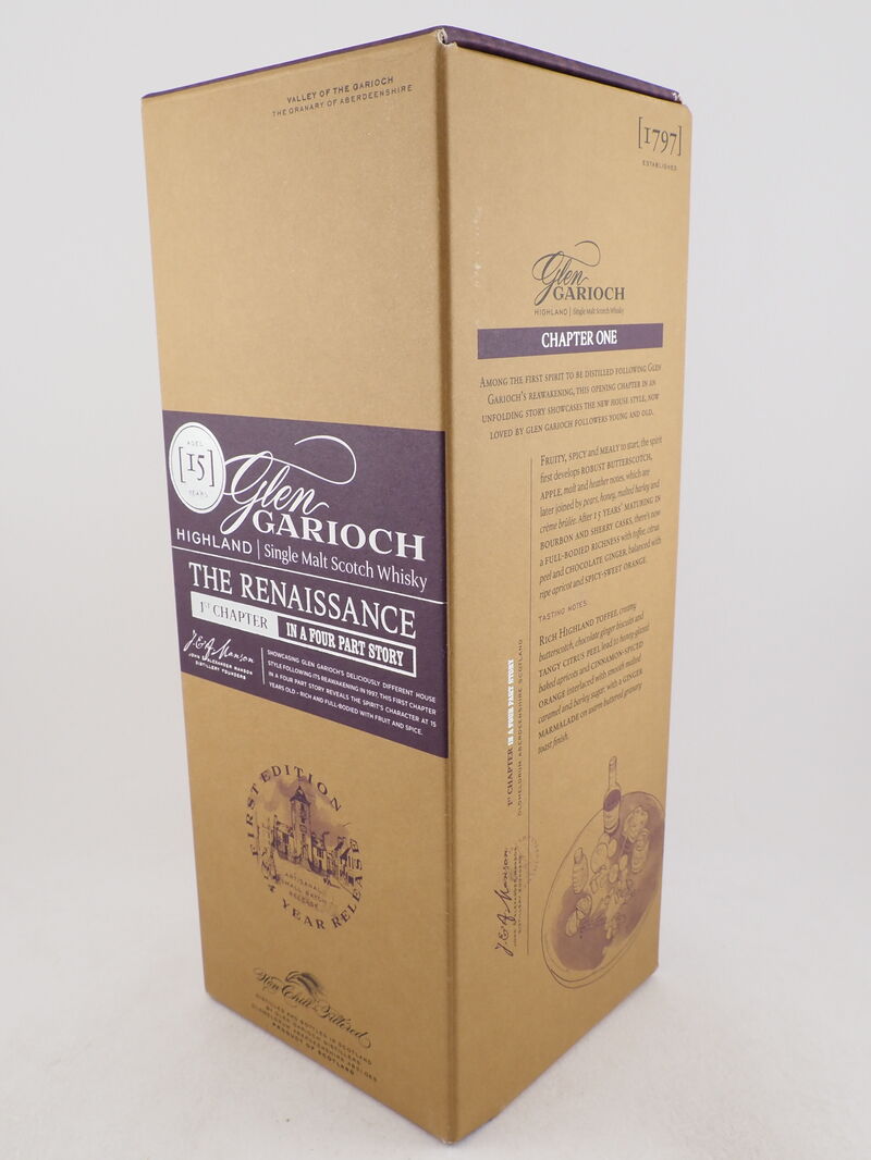 GLEN GARIOCH The Renaissance 1st Chapter 15 Year Old Highland Single Malt Scotch Whisky NV