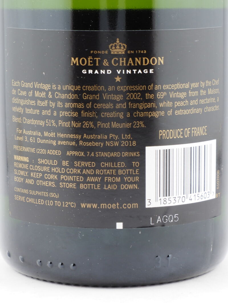 MOET & CHANDON Grand Vintage Brut 2002