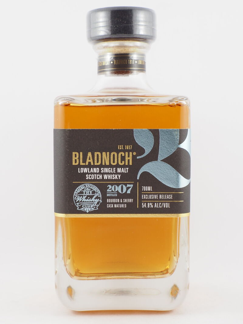 BLADNOCH 2007 Bourbon & Sherry Cask Single Malt Whisky 54.8% ABV DS 2007