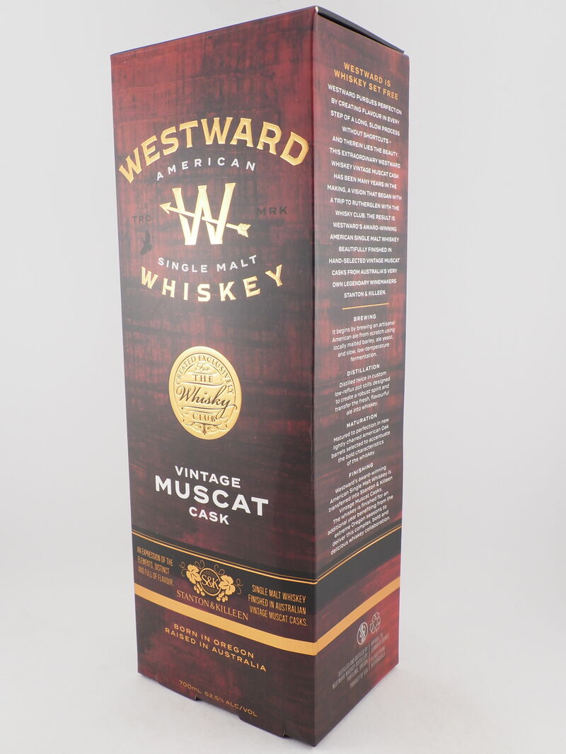 WESTWARD Vintage Muscat Cask American Single Malt Whiskey NV