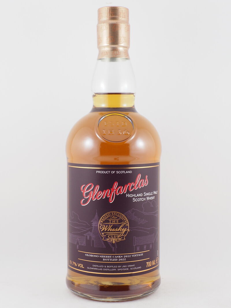 GLENFARCLAS 2012 Vintage Oloroso Sherry Casks Single Malt Whisky 51.7% ABV DS 2012