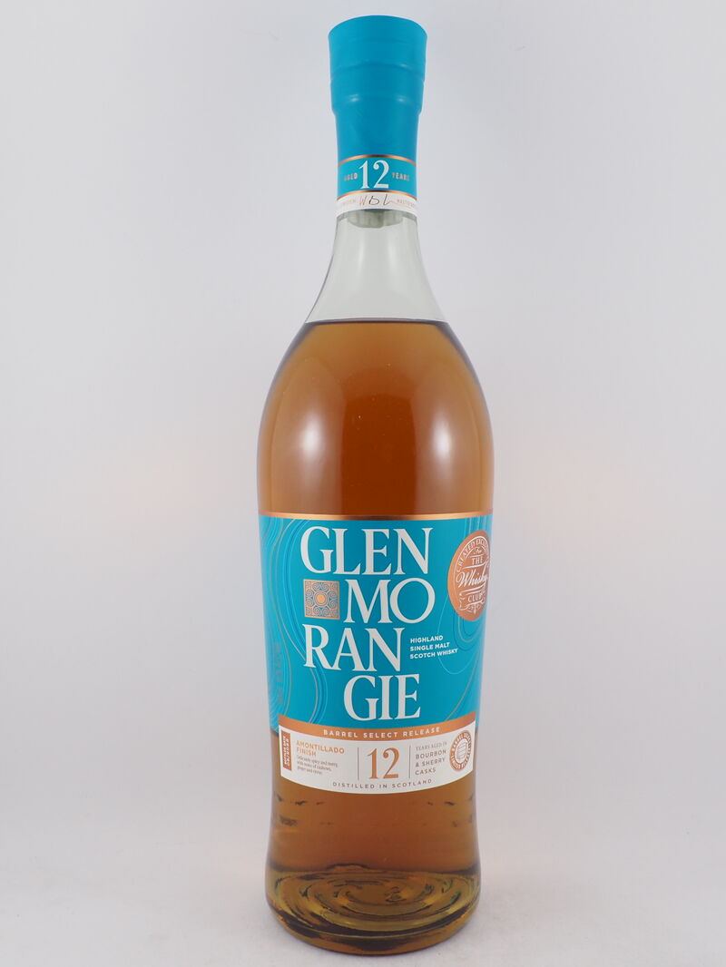 GLENMORANGIE 12 Year Old Barrel Select Amontillado Finish Bourbon & Sherry Casks Single Malt Whisky 46% ABV BT 2022