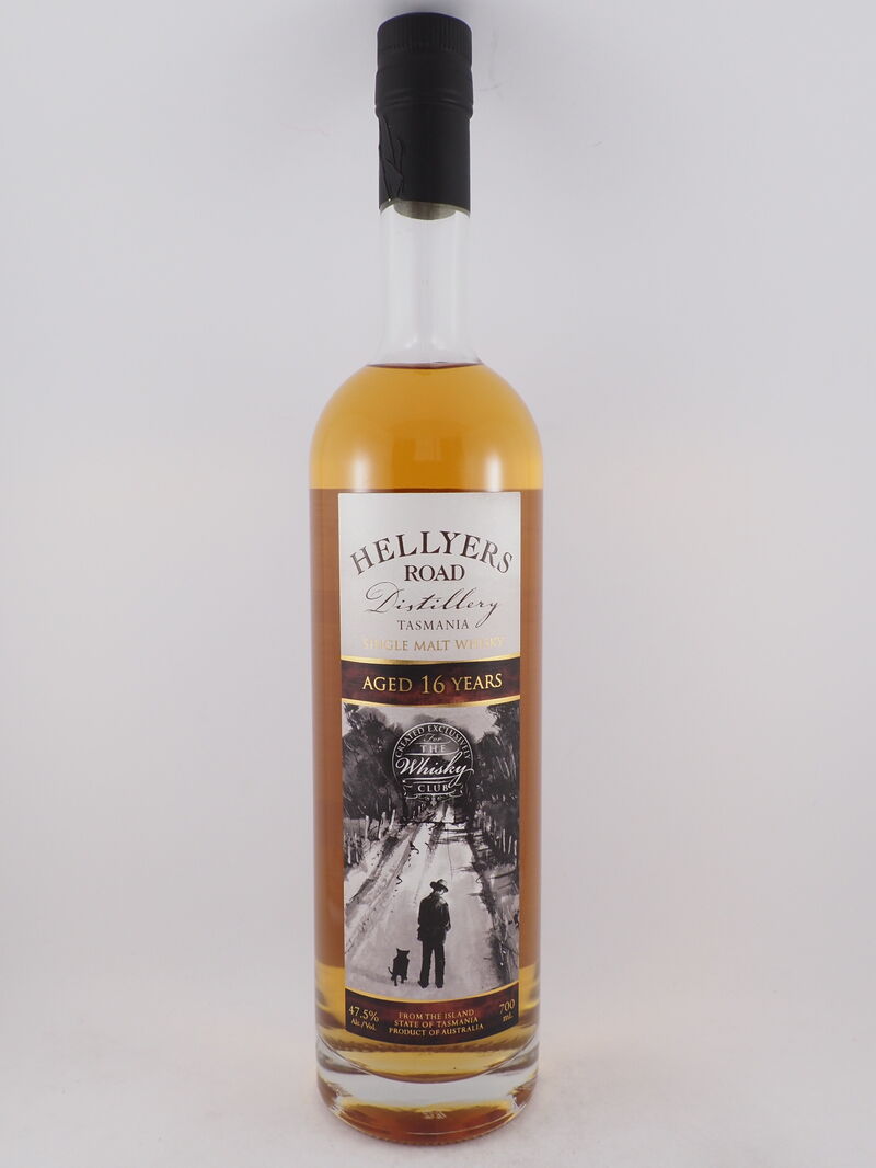 HELLYERS ROAD DISTILLERY 16 Year Old American Oak Cask Single Malt Whisky 47.5% ABV DS 2002