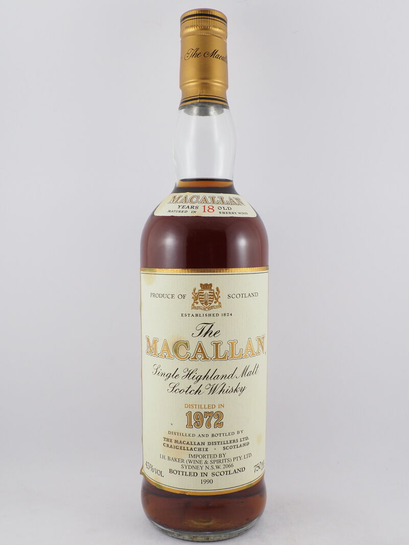 MACALLAN 18 Year Old Single Malt 43% ABV DS 1972