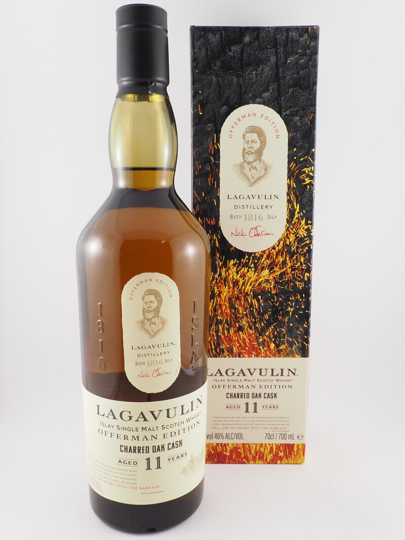 LAGAVULIN Offerman Edition 11 Year Old Charred Oak Cask Single Malt Scotch Whisky 46% ABV NV